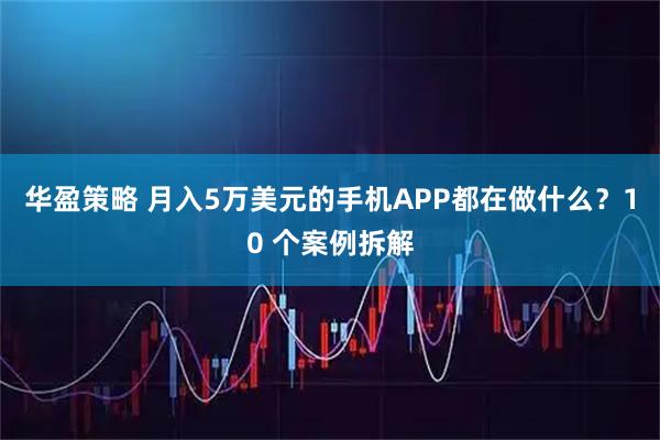 华盈策略 月入5万美元的手机APP都在做什么？10 个案例拆解