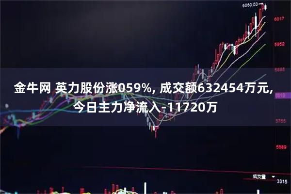 金牛网 英力股份涨059%, 成交额632454万元, 今日主力净流入-11720万