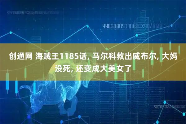 创通网 海贼王1185话, 马尔科救出威布尔, 大妈没死, 还变成大美女了